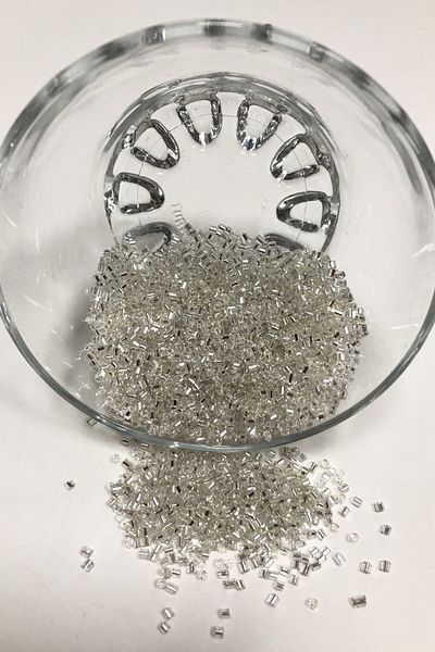 Hayalperest boncuk Preciosa Cut Beads Ασημί Χρώμα 50 γρ