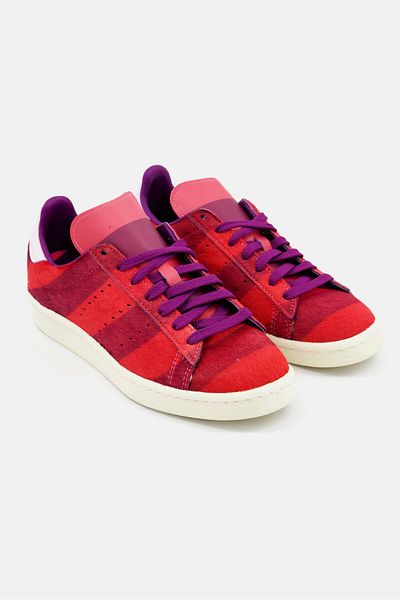 adidas Originals X Disney Kids Boy Campus 80s Cheshise Lace Up Shoes, Purple