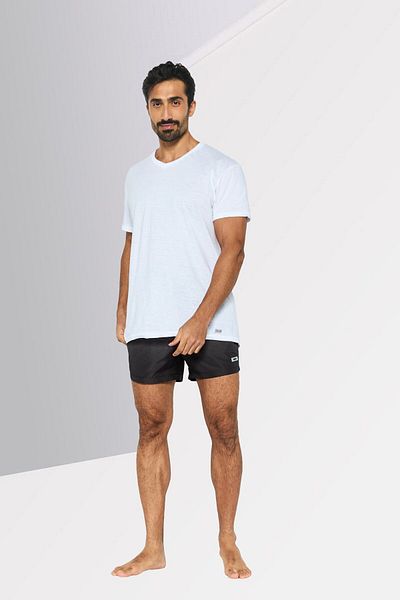 Dkny Men Brand Logo Board Short, Black Combo