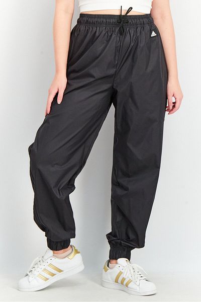 adidas Women Regular Fit Drawstring Zipper Pockets Training Pants, Black