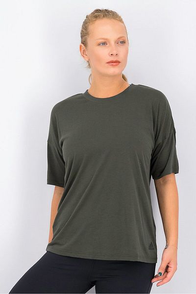 adidas Women Haves 3 Stripe Tee, Legar and Black