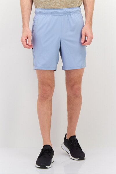 motion Men Sportswear Fit Drawstring Training Shorts, Dusty Blue