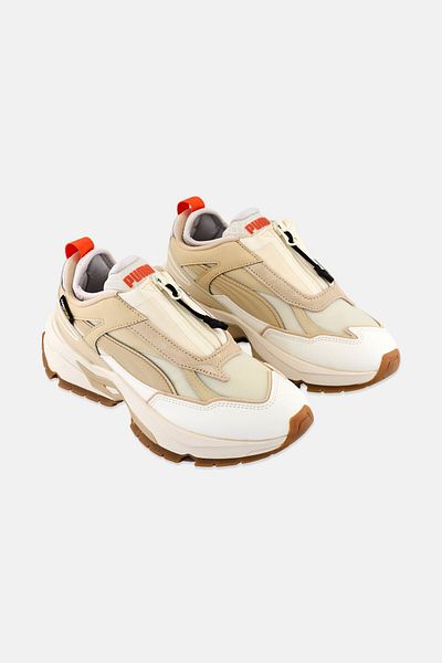 Puma Kids Boy Nano Shield IL Slip On Outdoor Shoes, Beige Combo