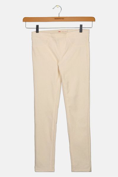 Levi's Kids Girl Pull On Ribbed Jogger Pants, Beige
