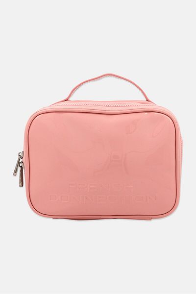 French Connection Women Brand Logo Vanity Bag, Pink