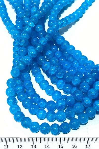 Hayalperest boncuk 8 Mm Patterned Glass Beads