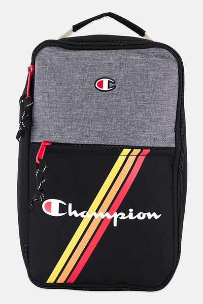 Champion Kids Boy Brand Logo Lunch Bag 32 L x 20 H x 9 W cm, Black