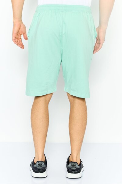 Cambridge Men Brand Logo Basic Shorts, Aqua Green