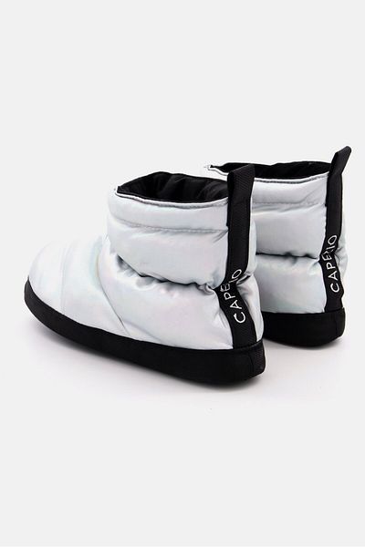 Capezio Kids Boy Slip On Quilted Boots, Sliver