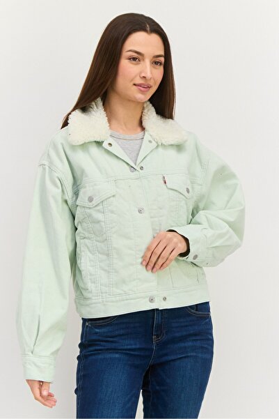 Levi's Women Corduroy Denim Jacket, Mint Green