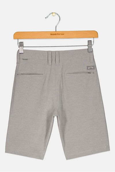 BİLLABONG Kids Boy Slim Fit Micro Stripe Walking Short, Light Grey