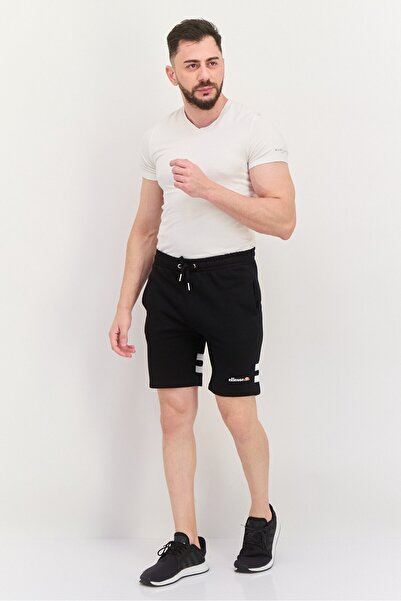 Ellesse Men Brand Logo Basic Shorts, Black