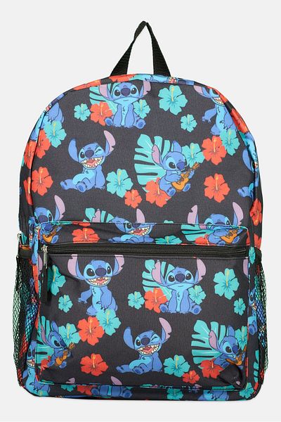 Disney Kids Girl Allover Printed Backpack 40 H x 33 L x 13 W cm, Black Combo