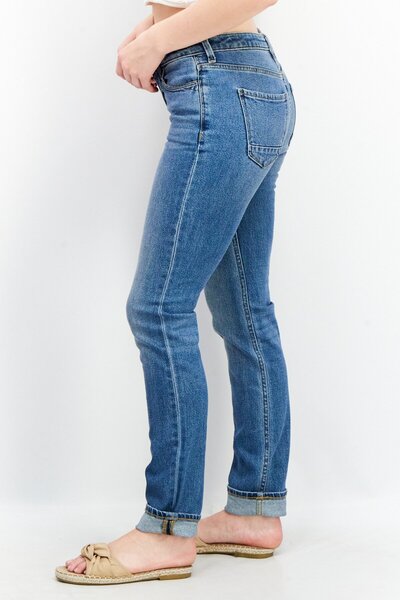 Esprit Women Straight Fit Stretchable Denim Jeans, Blue