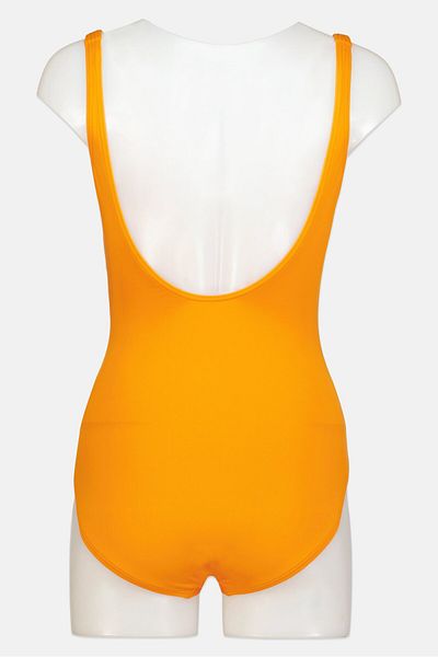 Michael Kors Women Padded One Piece Textured Swimwear, Dark Orange