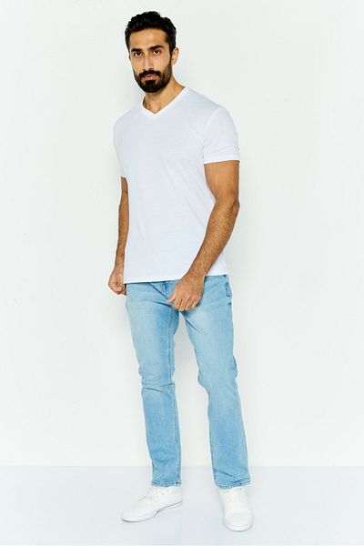 Seven 7 Men Slim Fit Washed Denim Jeans, Blue