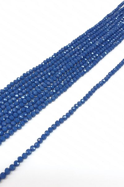Hayalperest boncuk Matte Dark Navy Blue Crystal Bead 4 Mm