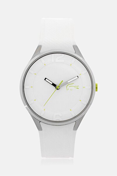Lacoste Men 2011269 Rubber Strap Watch 40 mm, White