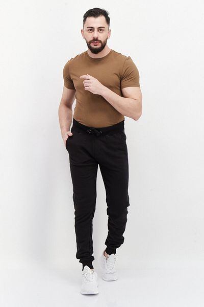 French Connection Men Plain Drawstring Sweatpants, Black