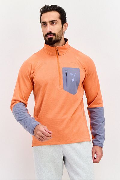 Puma Men Sportswear Fit Running Sweatshirt, Orange