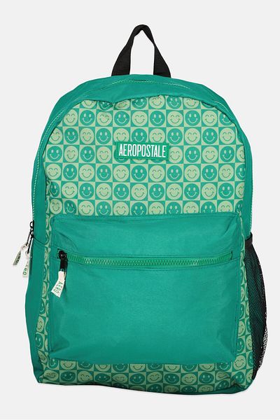Aeropostale Women Brand Logo Backpack 40 H x 29 L x 11 W cm, Green Combo