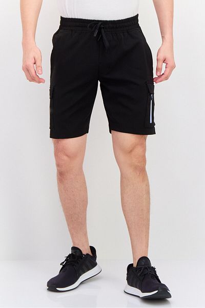 Legend Men Sportswear Fit Drawstring Outdoor 8,5 Inseam Shorts, Black