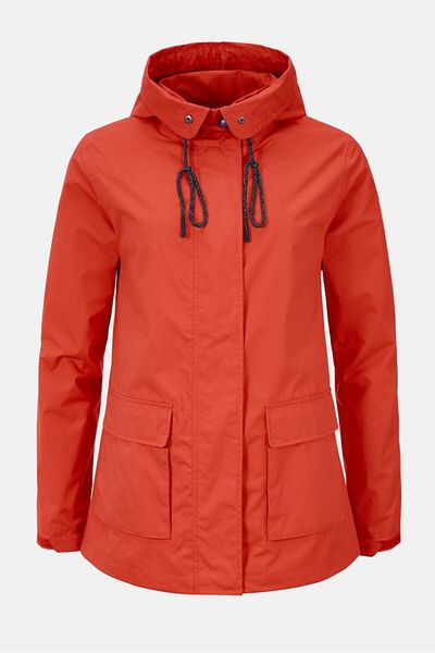 Tchibo Women Hooded With Drawstring Weather Jacket, Orange