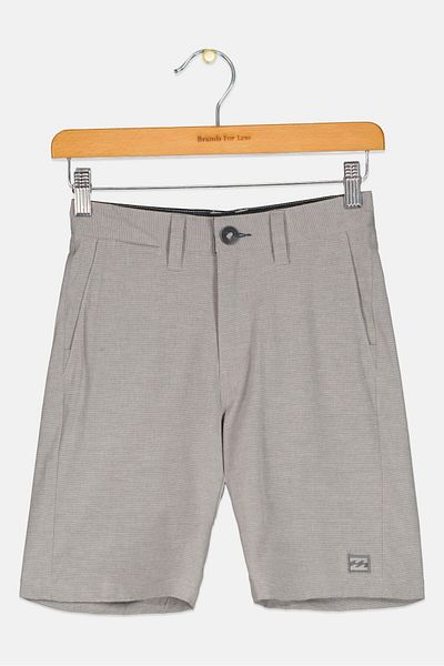 BİLLABONG Kids Boy Micro Stripe Walking Short, Light Grey