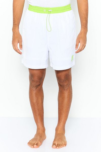 Esprit Men Brand Logo Board Shorts, White