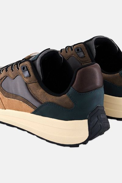 Algspar Men Lace Up Outdoor Sneakers, Multicolor