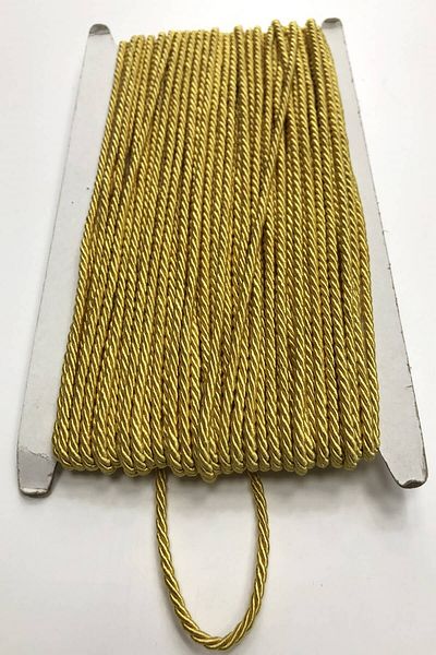 Hayalperest boncuk Κίτρινο κορδόνι μουστάρδας 3 mm 1 Mt