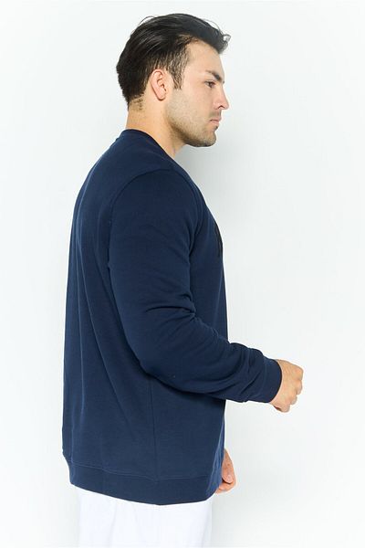 Hurley Men Sportswear Fit Long Sleeve Outdoor Sweatshirt, Navy