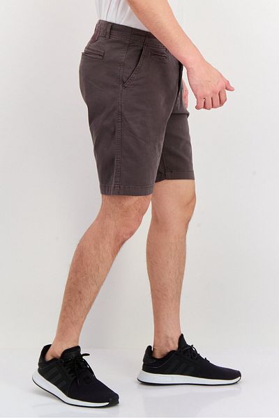 Original Paperbacks Men 9 Inseam Solid Chino Shorts, Brown