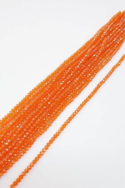 Hayalperest boncuk 6 Mm Orange Crystal Bead