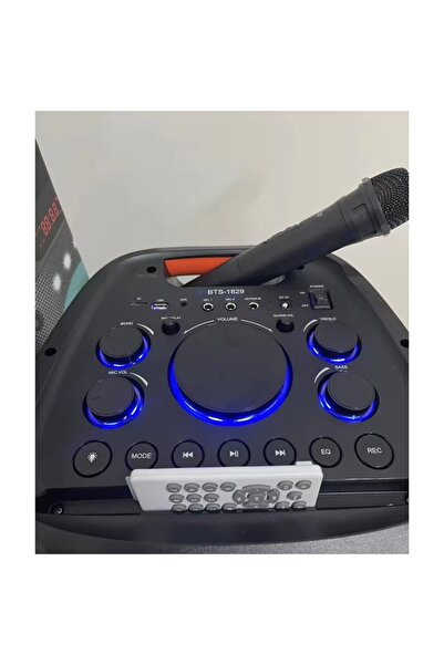SIGHTZER KABLOSUZ MİKROFONLU BLUETOOTH HOPARLÖR ŞARJLI TAŞINABİLİR BÜYÜK BOY PARTY SPEAKER GİTAR BAĞLAMA