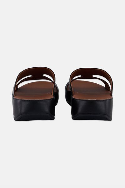 Fitflop Men Samel Buckle Leather Sandals, Black