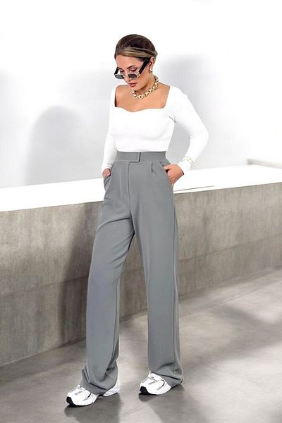 HAKKE Lycra Velcro Closure Pocket Palazzo Pants