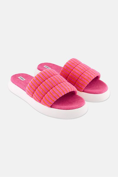 Toms Women Alpargata Mallow Slip On Slides, Pink