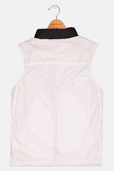 SKECHERS Kids Boy Sportswear Fit Sleeveless Training Vest Jacket, White