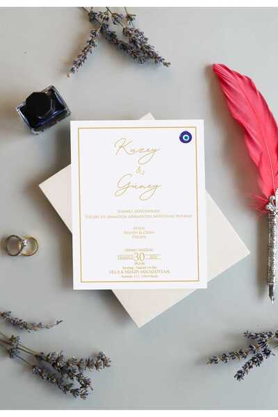 Pixel Davetiye Sünnet Davetiyesi - 50-Adet - 2025 Yeni - Sünnet Davetiye Modelleri - 9201