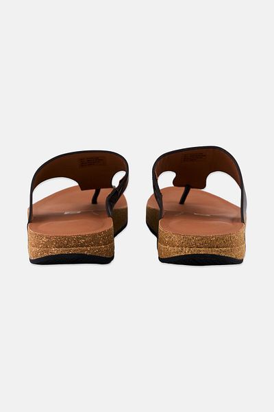 Fitflop صندل جلدي معدني للرجال من Iqushion، بني شوكولاتة