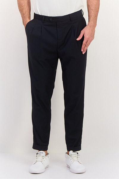 Sorbino Men Regular Fit Solid Chino Pants, Navy