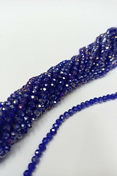 Hayalperest boncuk Μεσαίες μπλε κρυστάλλινες χάντρες Janjanlı 6 χιλιοστά