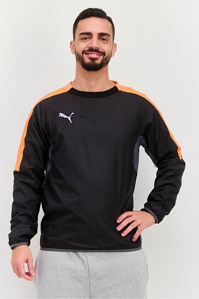 Puma Men Sportswear Fit Long Sleeve Outdoor Sweatshirt, Black