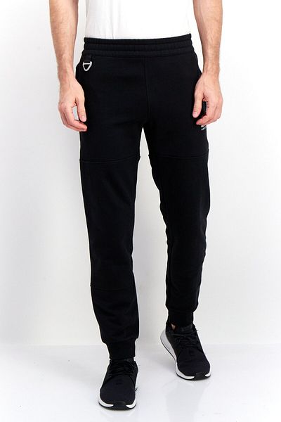 adidas Men Regular Fit Brand Logo Training Sweatpants, Black