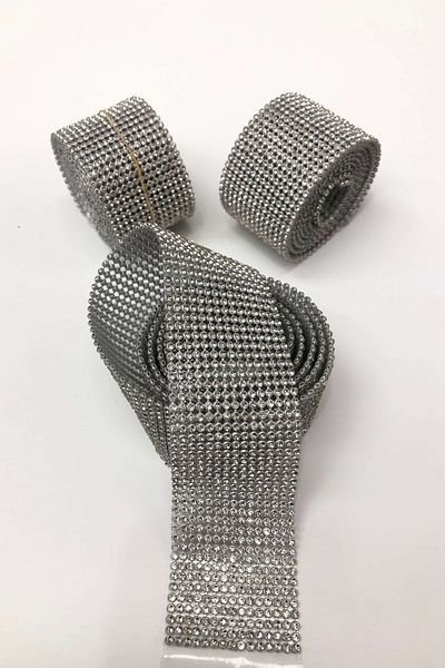 Hayalperest boncuk Ζώνη με πέτρες ασημί χρώμα (8*120 CM)