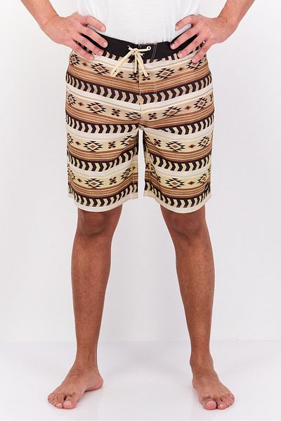 Hurley Men Allover Print 20 Inseam Board Shorts, Khaki