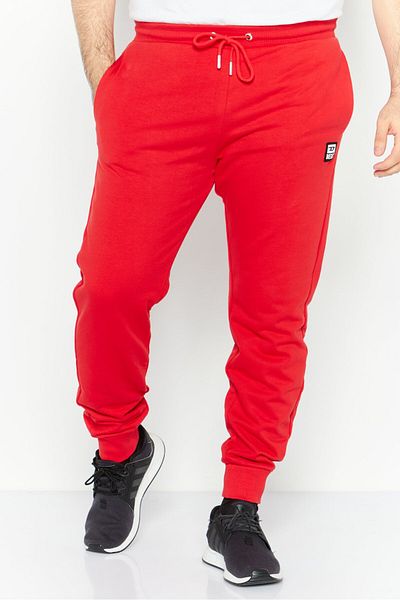 Diesel Men Regular Fit Brand Logo Jogger Pants, Red
