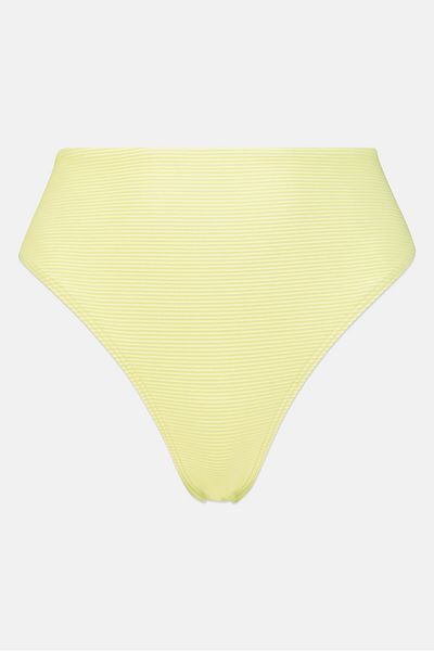 BİLLABONG Women Ribbed Pull On Bikini Bottom, Light Green