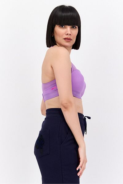 Brooks Women Solid Lightly Padded Sports Bra, Purple